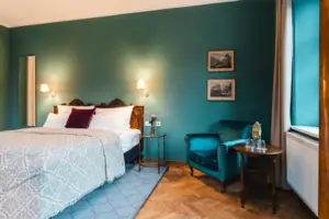 Bedroom Bedroom with bed and armchair