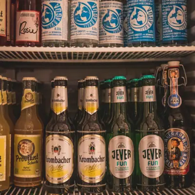 Honesty Bar A fridge full of bottles