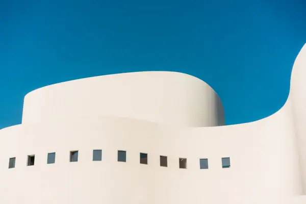 Düsseldorf Theatre The Düsseldorf theatre from outside against a blue sky