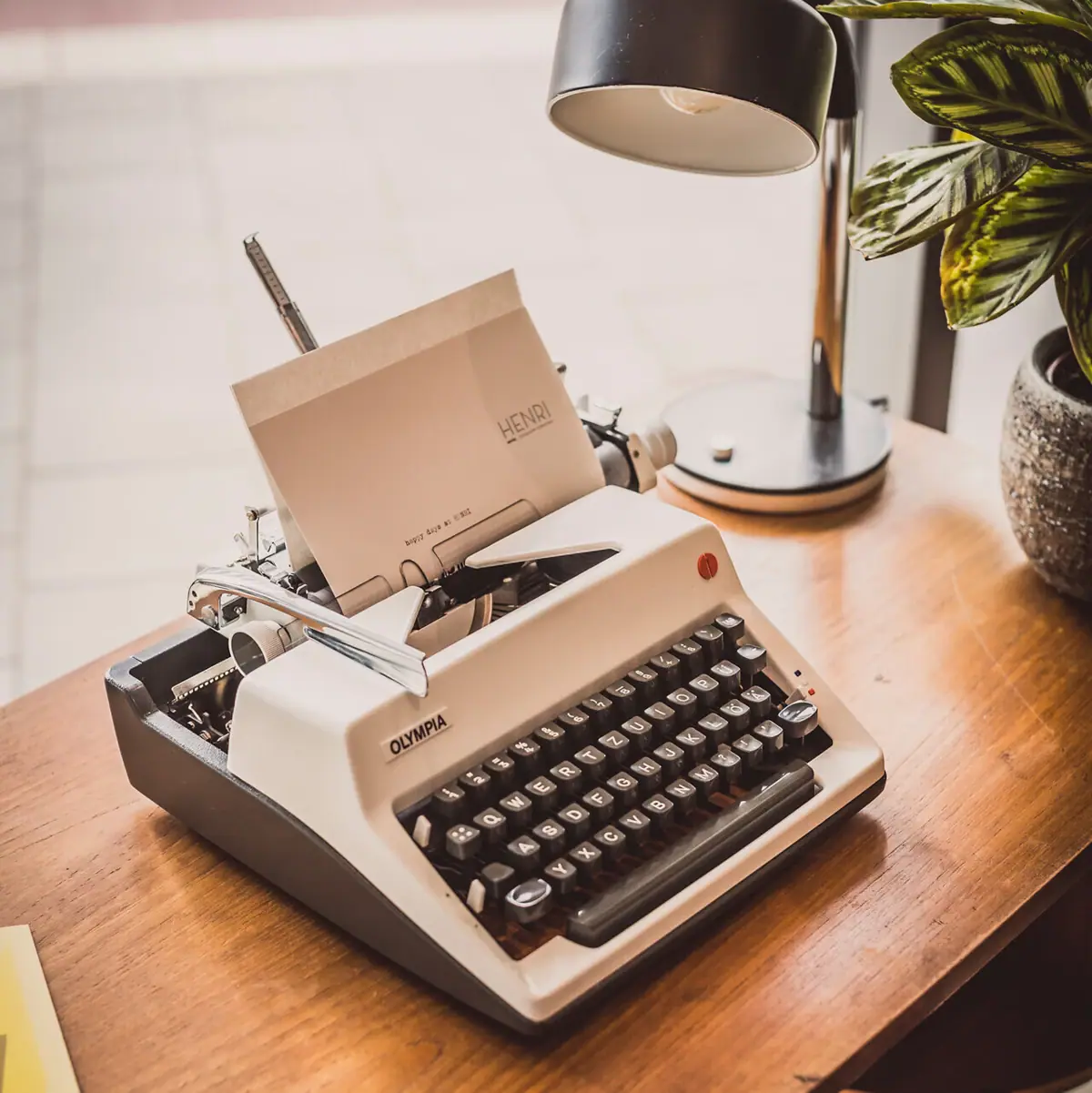 Typewriter Typewriter on a desk
