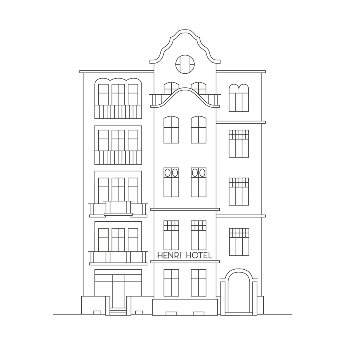 Henri Berlin Illustration Illustration front view Henri Berlin