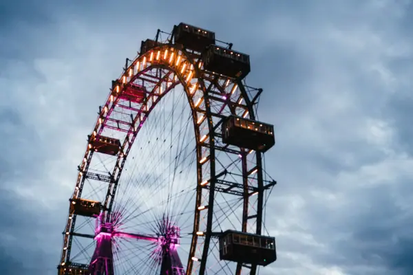 Ferris wheel Ferris wheel with outdoor lights